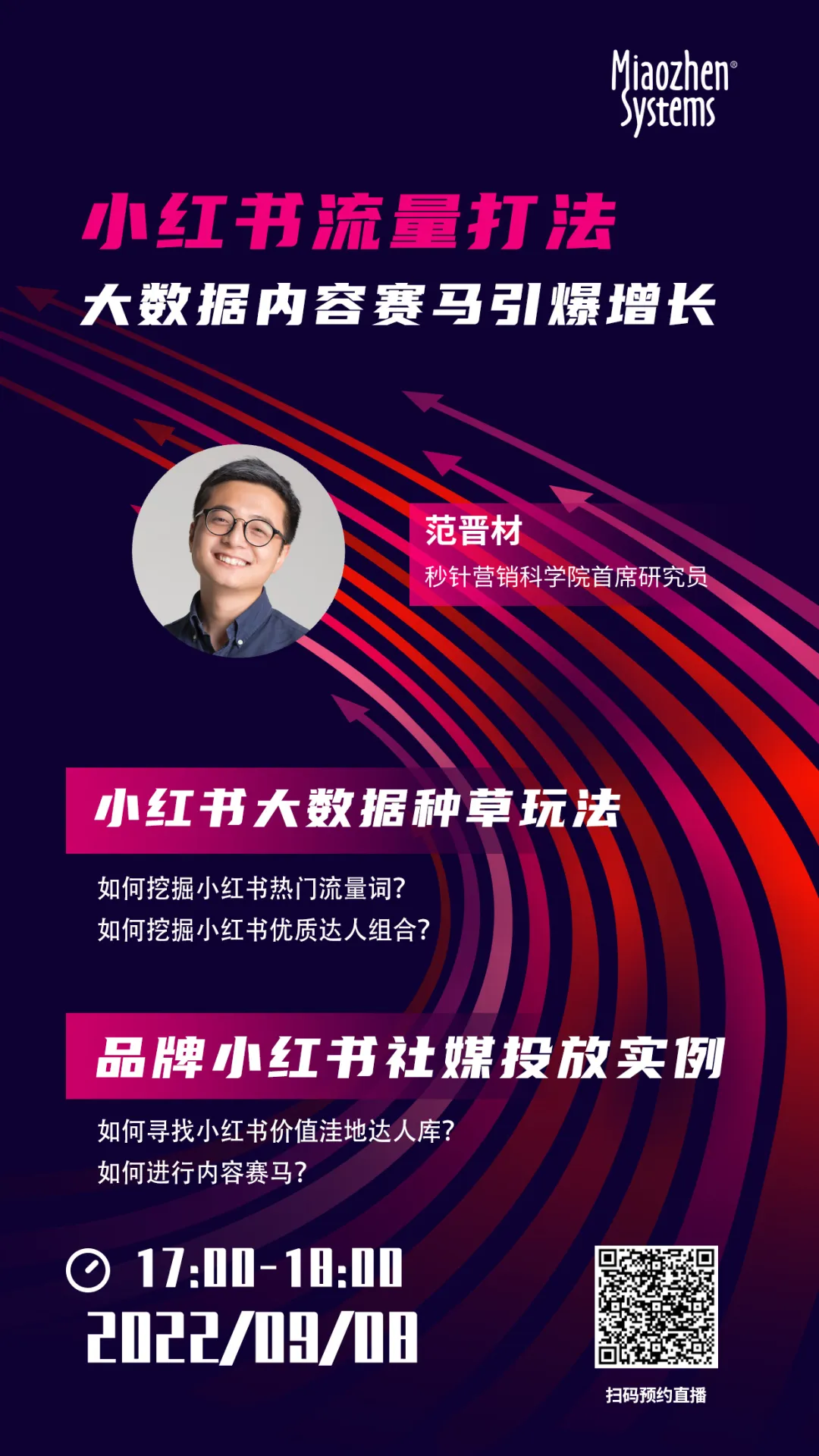 直播预约 | 9月8日下午5点，来听小红书流量打法深入剖析！